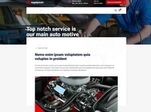 Car repair website screenshot