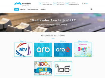 Mediasales website screenshot